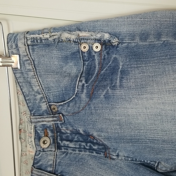 Z. Cavaricci SZ 5 JRS Light Wash Rigid Denim / Jean Capri Pants Retro Style - Picture 5 of 14